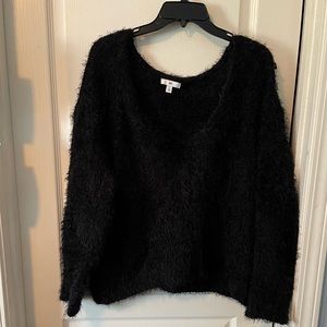 Fuzzy black sweater